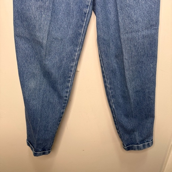 Vintage Calvin Klein Sport High Rise Pleated Mom Jeans Tapered Rolled Cuff - Picture 4 of 10